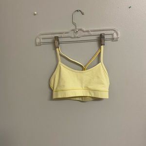 Lululemon Size 2 Yellow Crossback Sportsbra